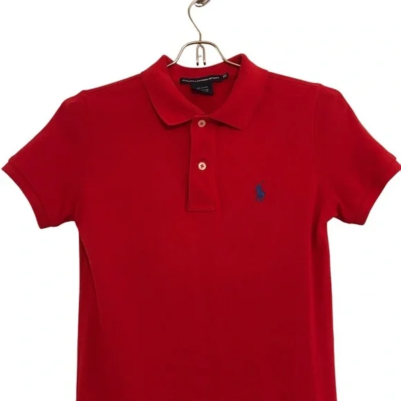 NWOT Ralph Lauren Sport Polo t-shirt dress XS red 100% cotton preppy ivy league - Picture 3 of 9